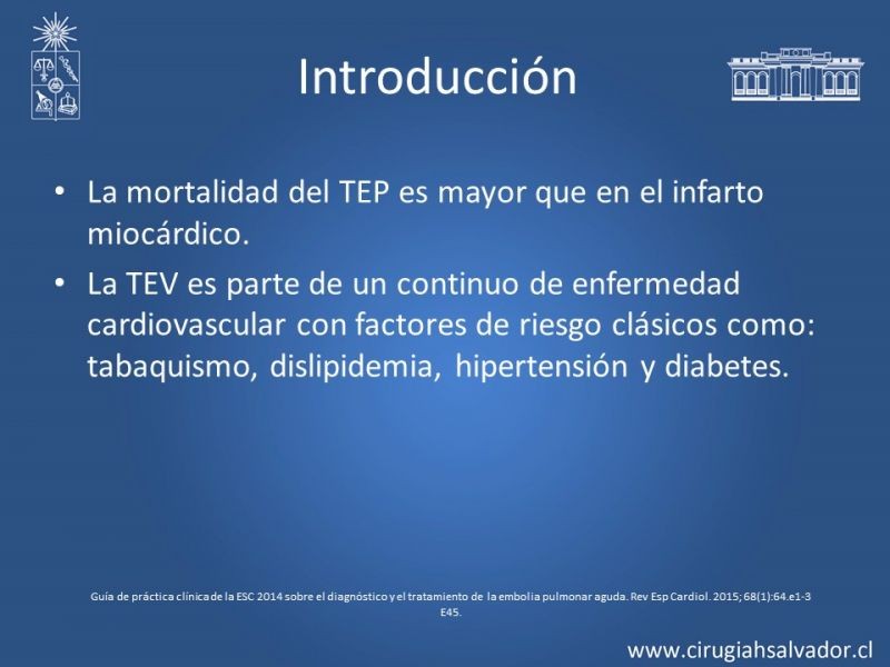 Diapositiva 1 de TEP masivo: Diagnóstico y tratamiento