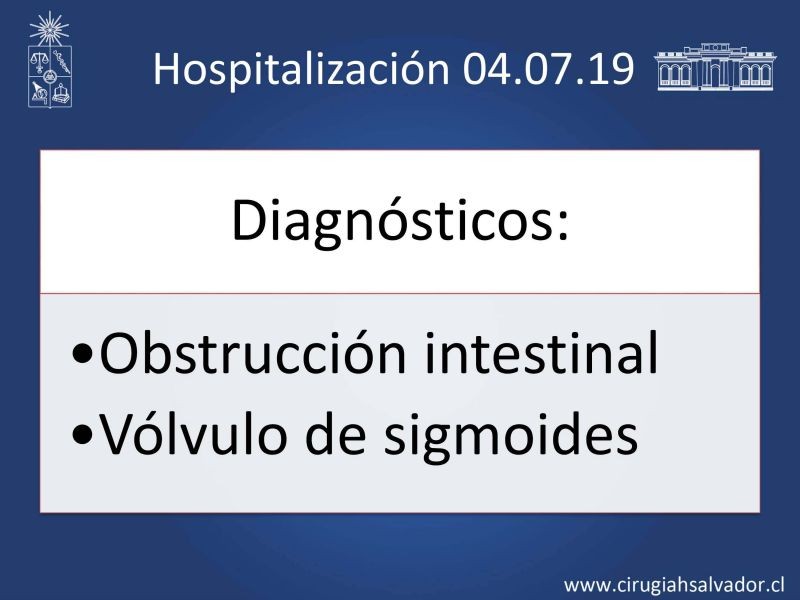 Diapositiva 15 de Caso Clínico: vólvulo sigmoides