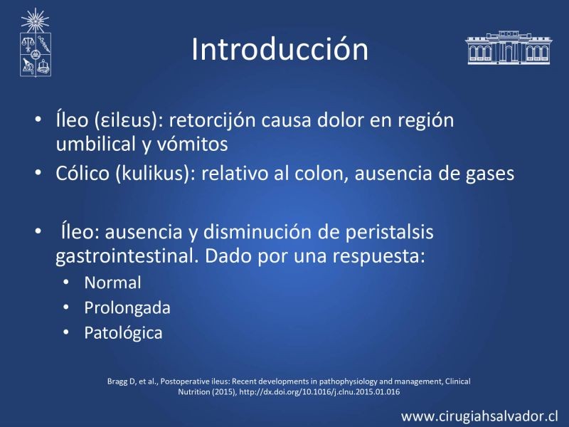 Diapositiva 1 de Ileo postoperatorio