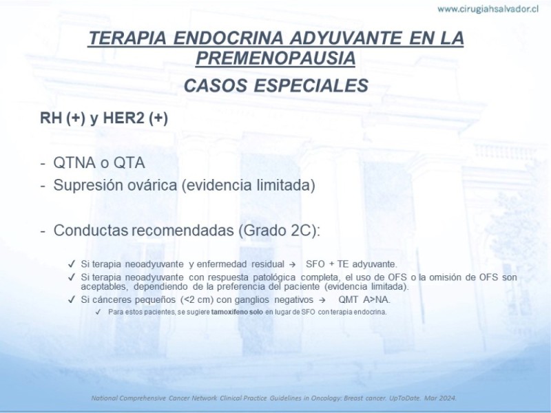 Diapositiva 15 de Terapia Endocrina en Cáncer de Mama con Receptores Hormonales (+) No Avanzados