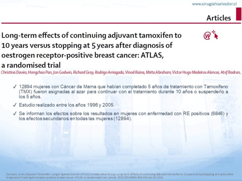 Diapositiva 6 de Terapia Endocrina en Cáncer de Mama con Receptores Hormonales (+) No Avanzados