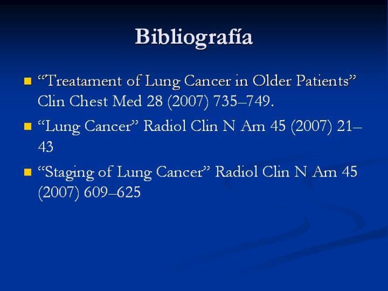 Diapositiva 17 de Tratamiento Cáncer Pulmonar Células no Pequeñas