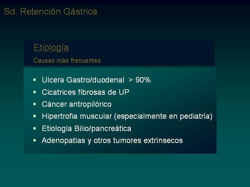 Diapositiva 6 de Síndrome Retención Gástrica