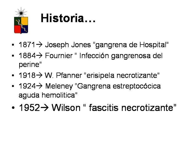 Diapositiva 1 de Fasceitis necrotizante