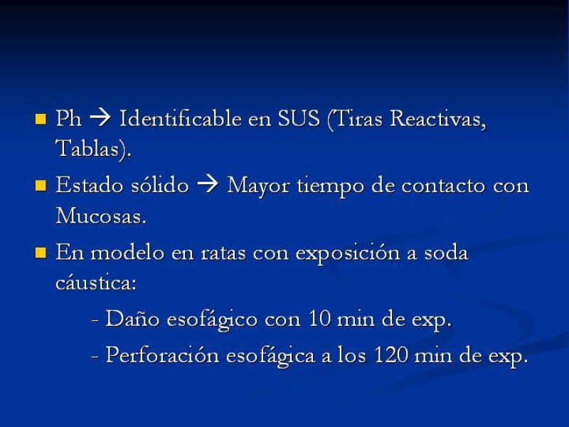 Diapositiva 4 de Lesiones Esofágicas por Cáusticos