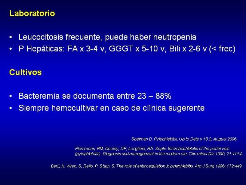 Diapositiva 15 de Pileflebitis