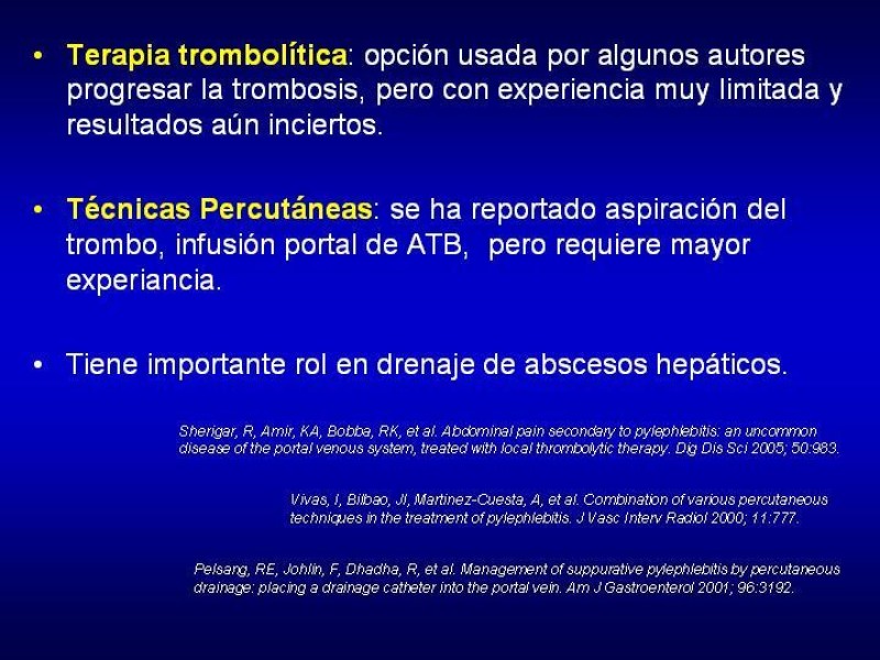 Diapositiva 20 de Pileflebitis