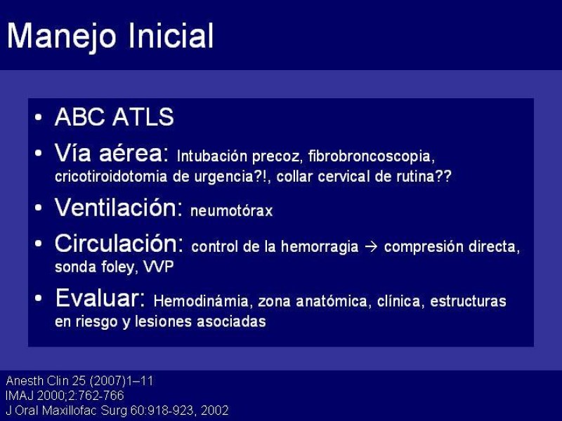 Diapositiva 21 de Trauma Cervical Penetrante