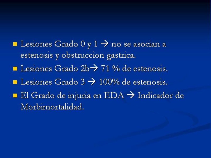 Diapositiva 17 de Lesiones Esofágicas por Cáusticos