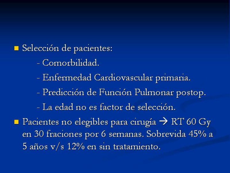 Diapositiva 11 de Tratamiento Cáncer Pulmonar Células no Pequeñas