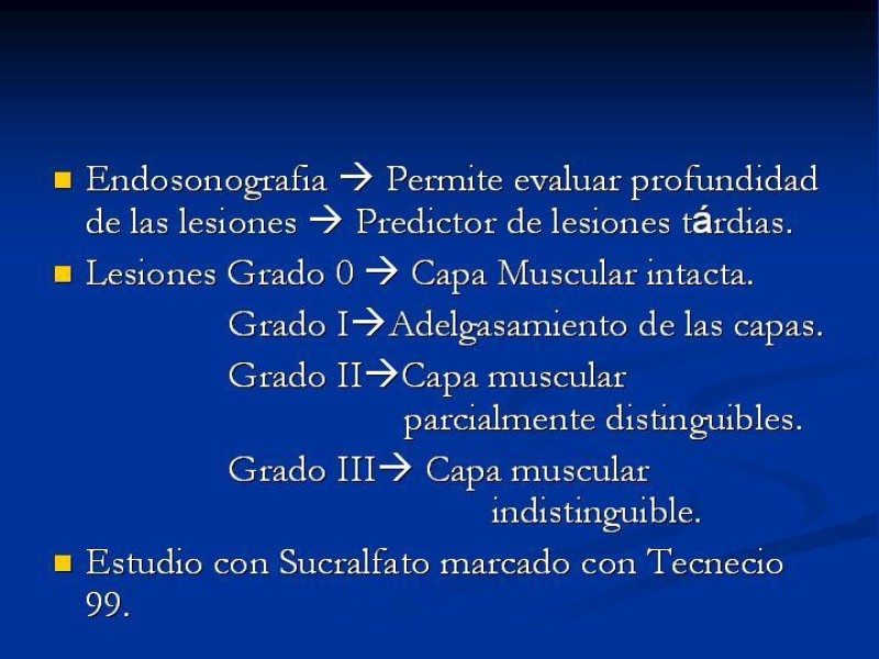 Diapositiva 18 de Lesiones Esofágicas por Cáusticos