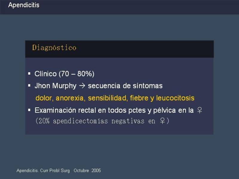 Diapositiva 8 de Apendicitis
