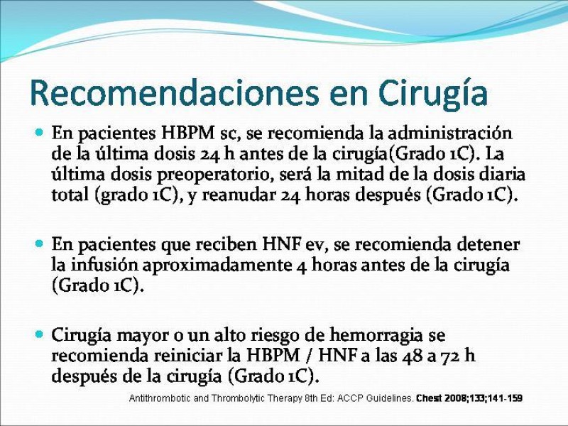 Diapositiva 16 de Actualización en tratamiento anticoagulante