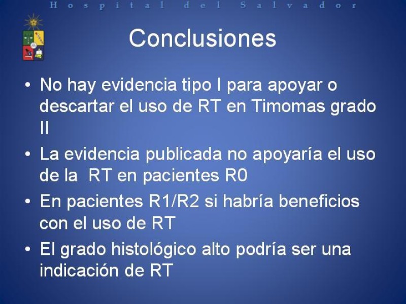Diapositiva 25 de Radioterapia en Timomas Masaoka II
