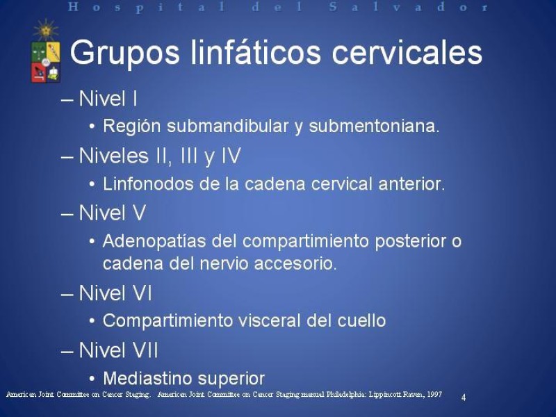 Diapositiva 3 de Metástasis Cervicales