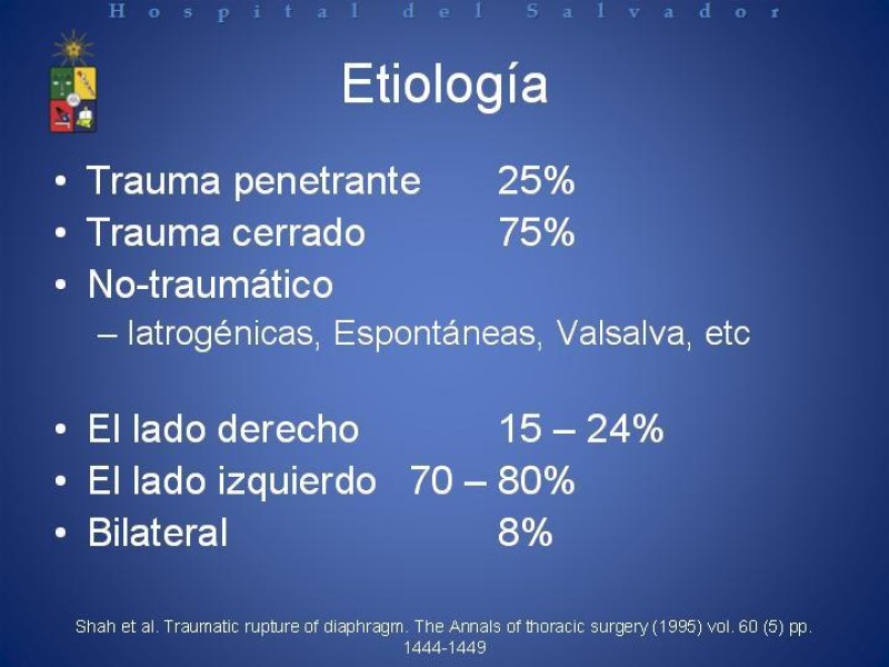 Diapositiva 3 de Trauma Diafragmático