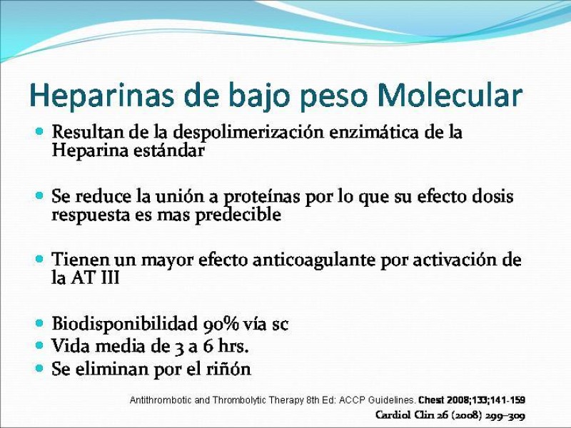 Diapositiva 5 de Actualización en tratamiento anticoagulante