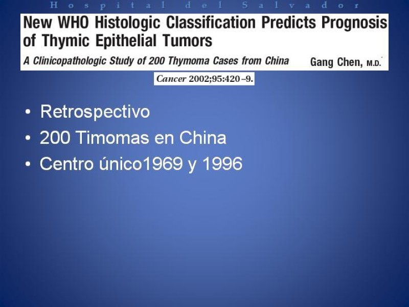 Diapositiva 15 de Radioterapia en Timomas Masaoka II