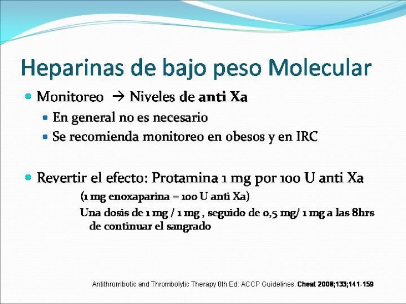 Diapositiva 7 de Actualización en tratamiento anticoagulante