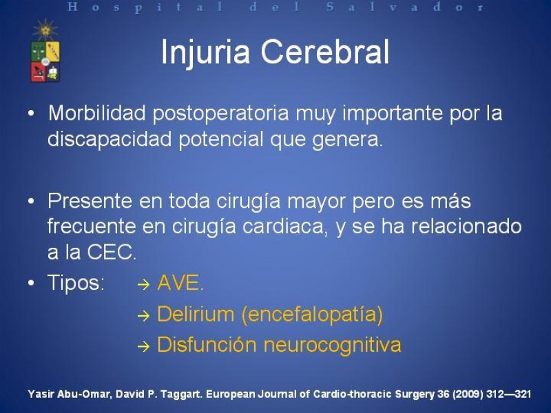 Diapositiva 10 de Estado Actual de la Revascularización Miocárdica sin Circulación Extracorpórea