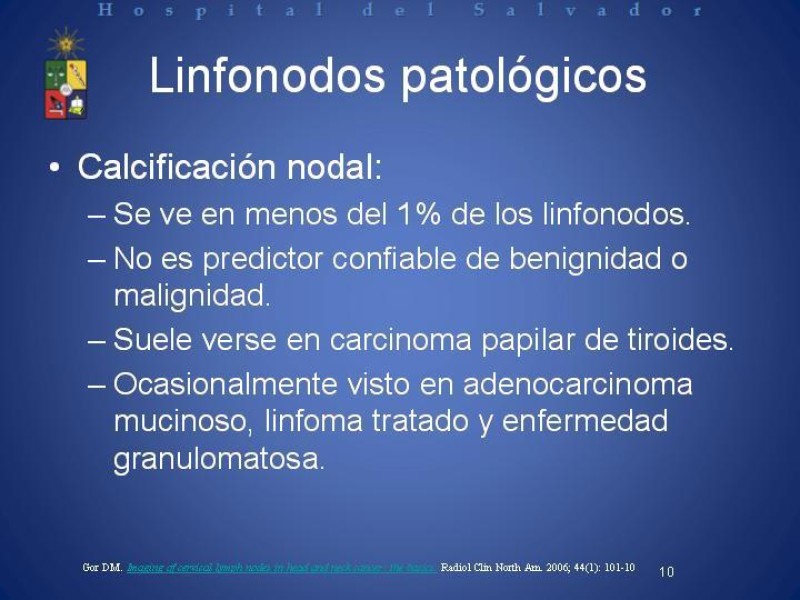 Diapositiva 9 de Metástasis Cervicales