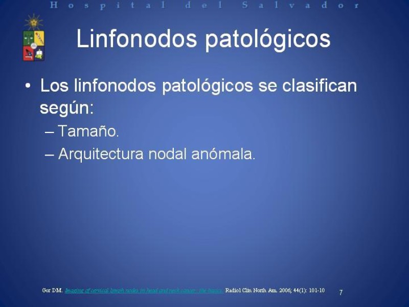 Diapositiva 6 de Metástasis Cervicales