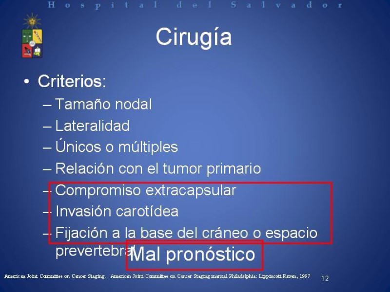 Diapositiva 11 de Metástasis Cervicales