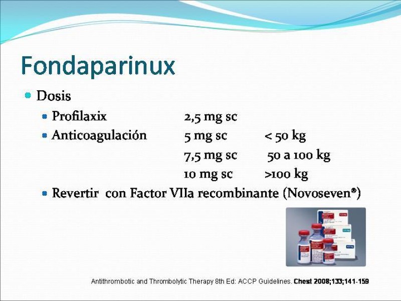 Diapositiva 9 de Actualización en tratamiento anticoagulante