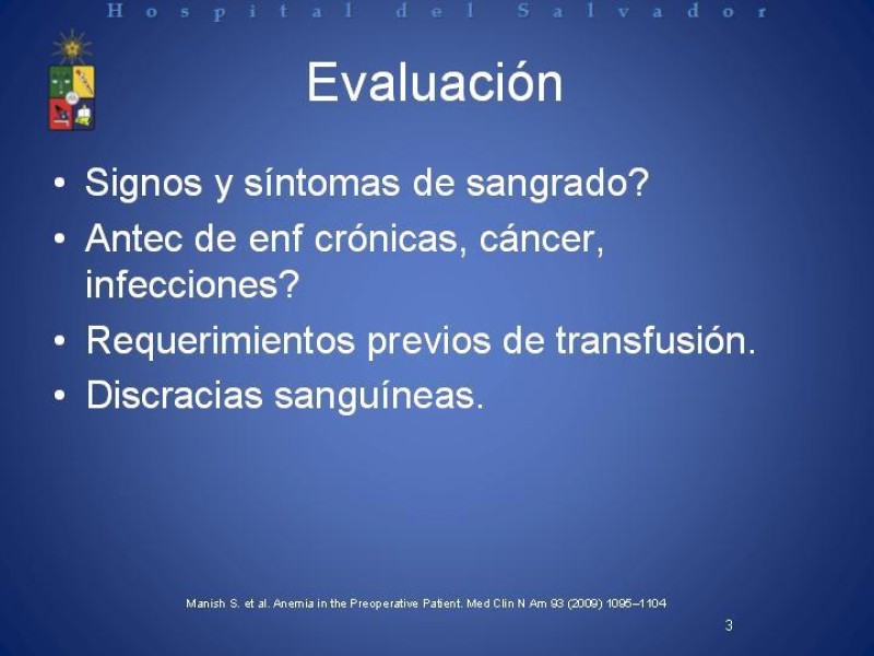 Diapositiva 2 de Uso de Hemoderivados en Cirugía