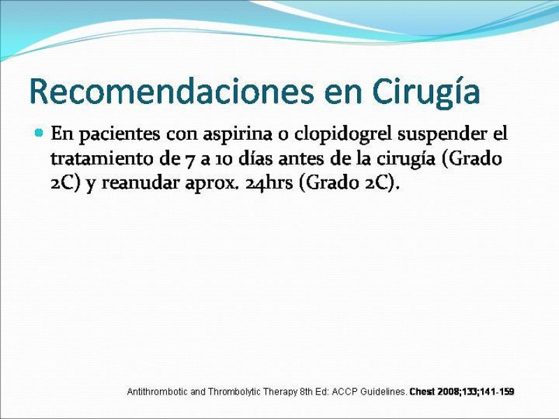 Diapositiva 17 de Actualización en tratamiento anticoagulante