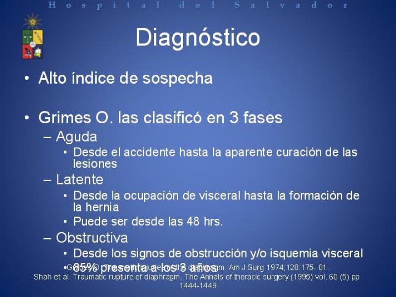 Diapositiva 7 de Trauma Diafragmático