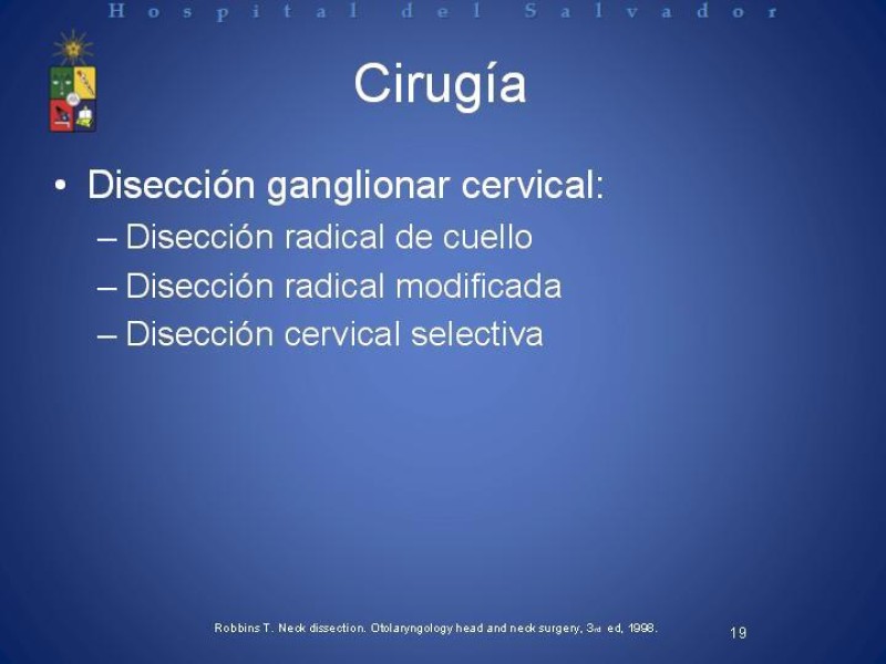 Diapositiva 18 de Metástasis Cervicales