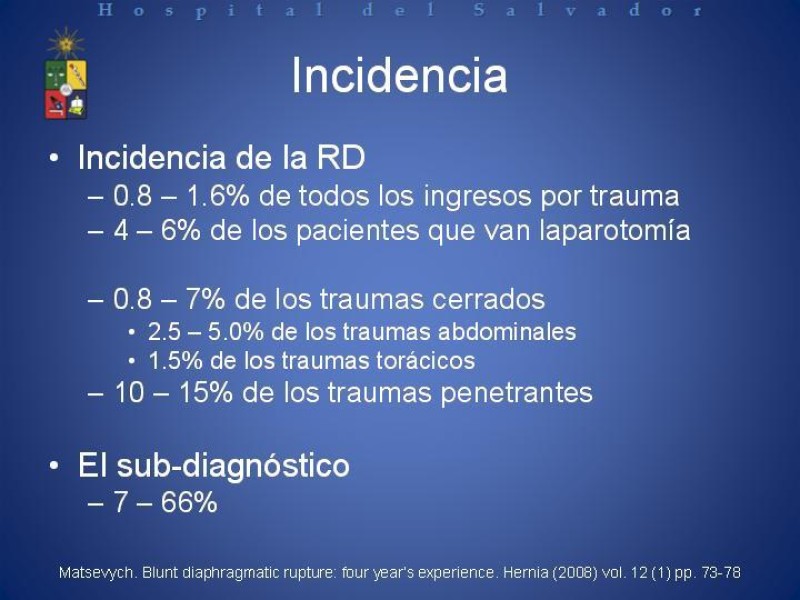 Diapositiva 2 de Trauma Diafragmático