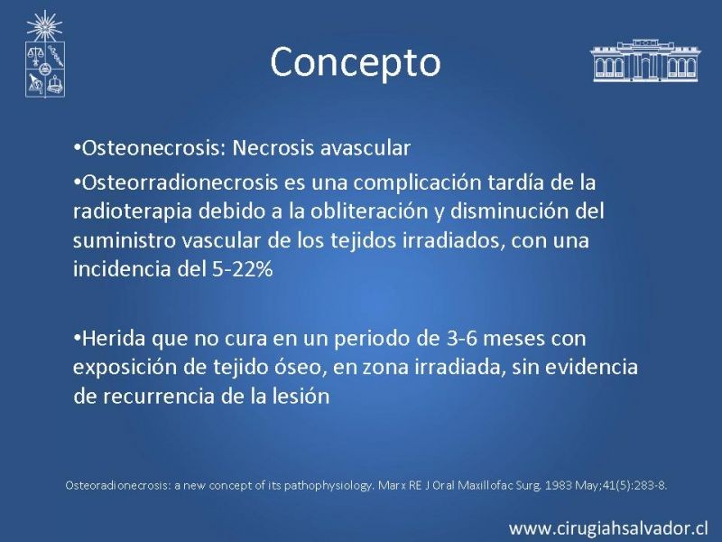 Diapositiva 1 de Osteorradionecrosis