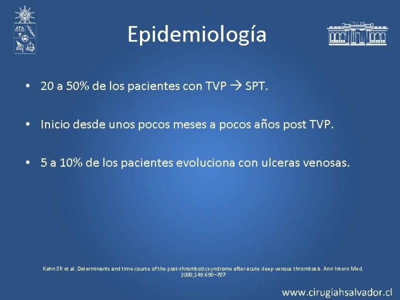 Diapositiva 3 de Síndrome Postrombótico