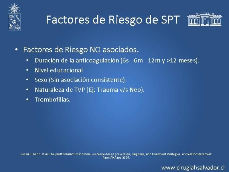 Diapositiva 9 de Síndrome Postrombótico