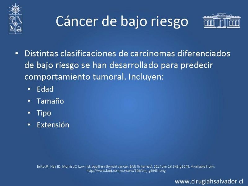 Diapositiva 6 de Lobectomía v/s Tiroidectomía total en Cáncer de Tiroides