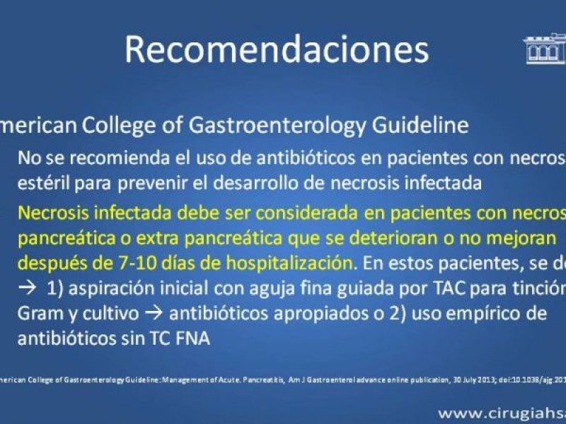 Diapositiva 33 de Antibióticos y antifúngicos en pancreatitis, indicaciones y tratamiento