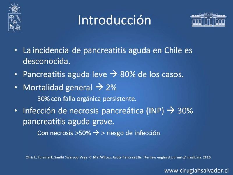 Diapositiva 1 de Antibióticos y antifúngicos en Pancreatitis: Indicaciones y tratamiento