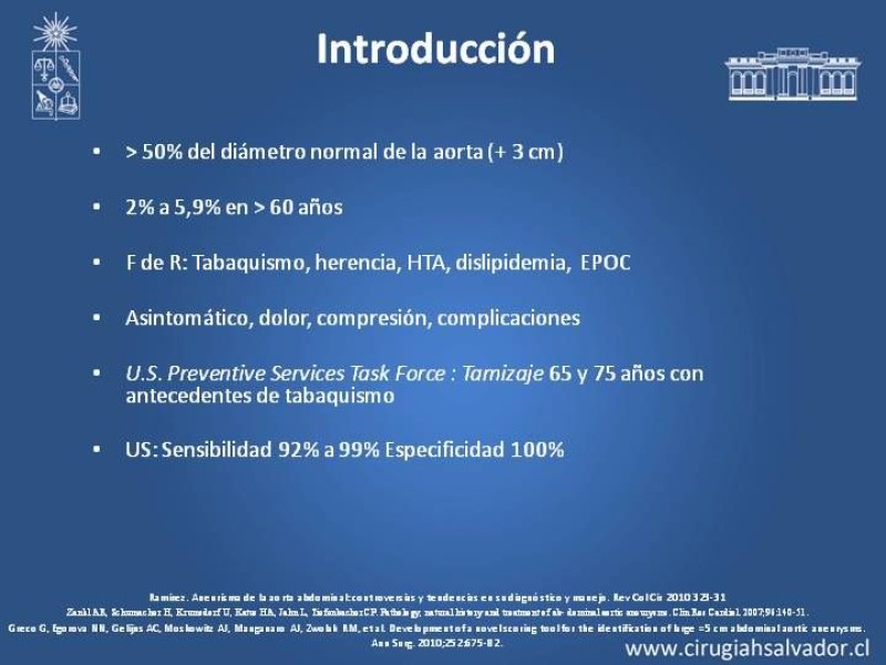 Diapositiva 1 de Complicaciones de EVAR