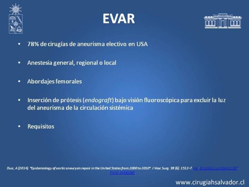 Diapositiva 3 de Complicaciones de EVAR