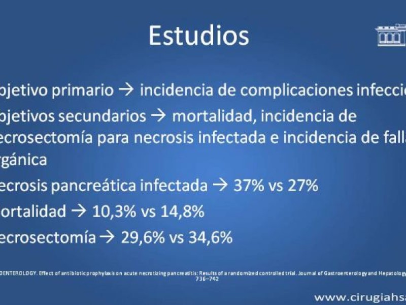 Diapositiva 28 de Antibióticos y antifúngicos en pancreatitis, indicaciones y tratamiento