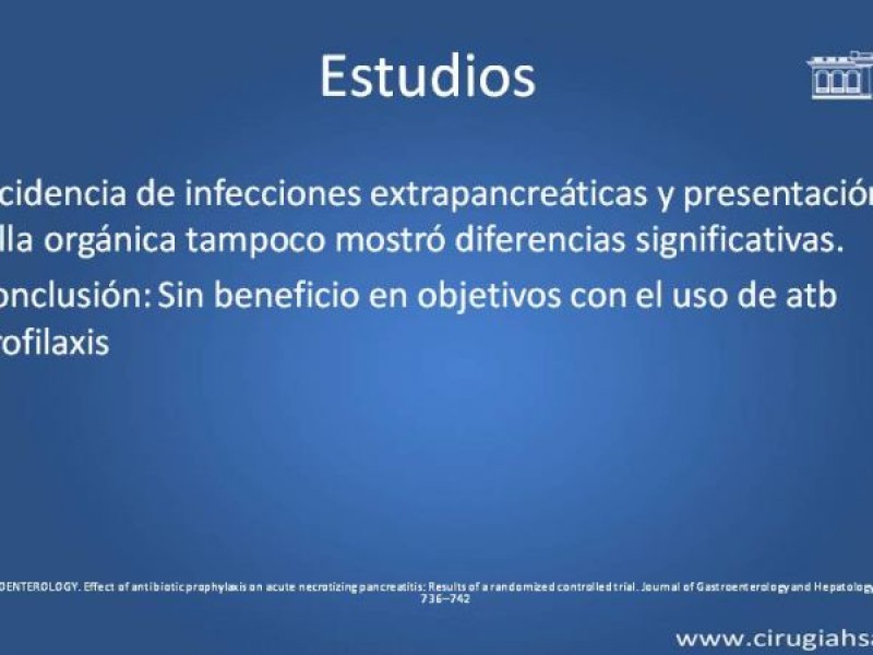 Diapositiva 29 de Antibióticos y antifúngicos en pancreatitis, indicaciones y tratamiento