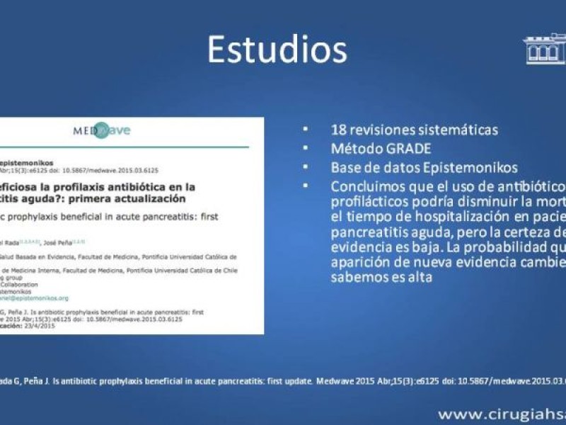 Diapositiva 30 de Antibióticos y antifúngicos en pancreatitis, indicaciones y tratamiento