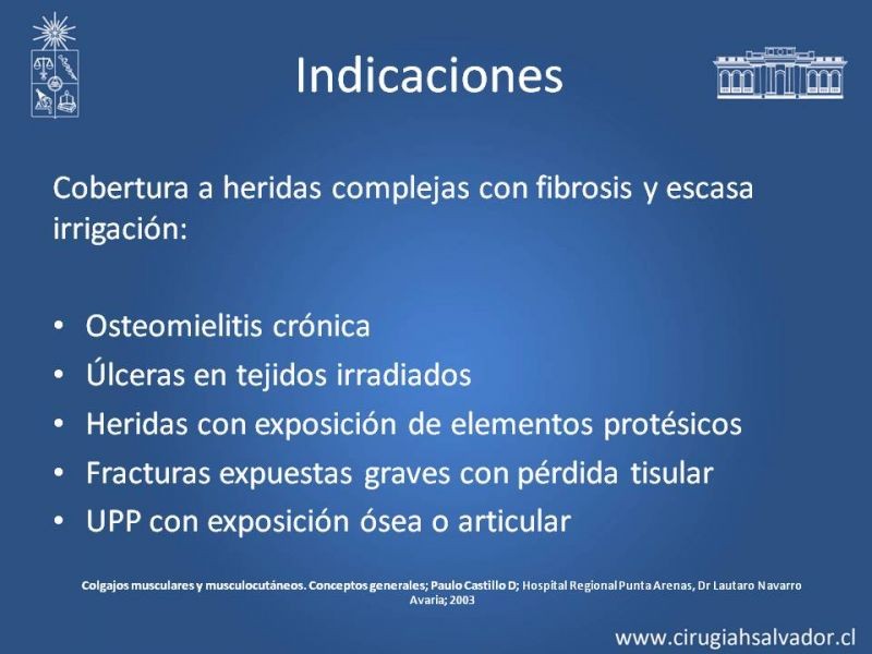 Diapositiva 9 de Colgajos musculocutáneos