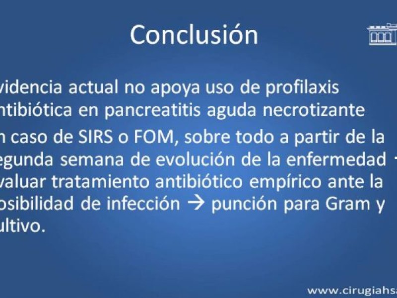 Diapositiva 43 de Antibióticos y antifúngicos en pancreatitis, indicaciones y tratamiento