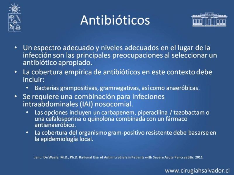 Diapositiva 10 de Antibióticos y antifúngicos en Pancreatitis: Indicaciones y tratamiento