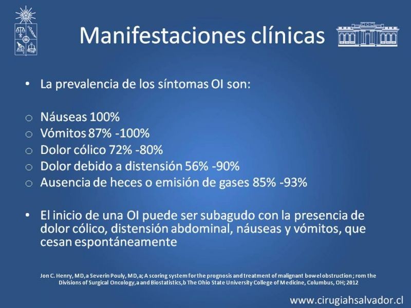 Diapositiva 6 de Obstrucción intestinal neoplásica asociada a carcinomatosis peritoneal