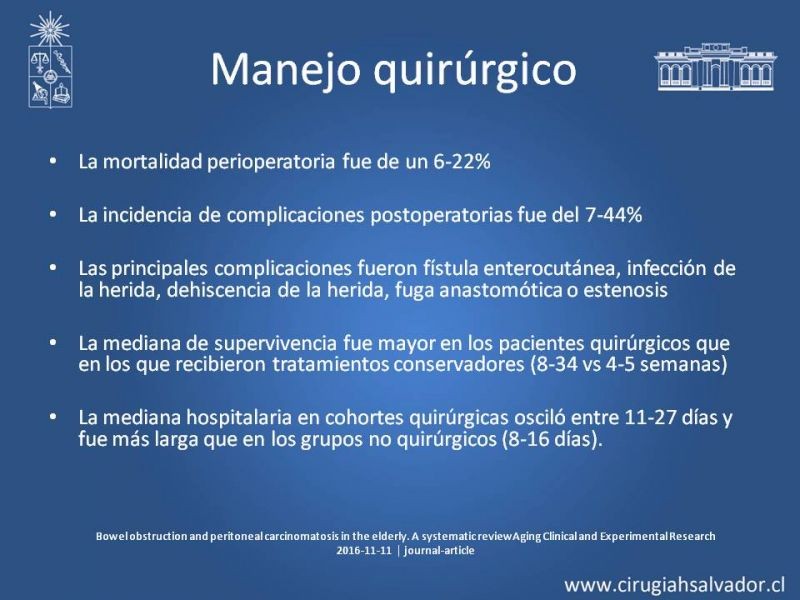 Diapositiva 12 de Obstrucción intestinal neoplásica asociada a carcinomatosis peritoneal