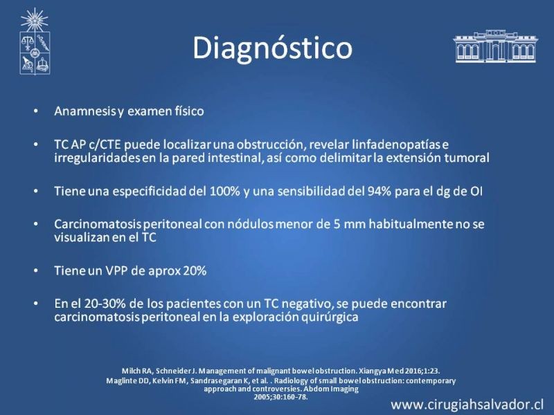 Diapositiva 7 de Obstrucción intestinal neoplásica asociada a carcinomatosis peritoneal